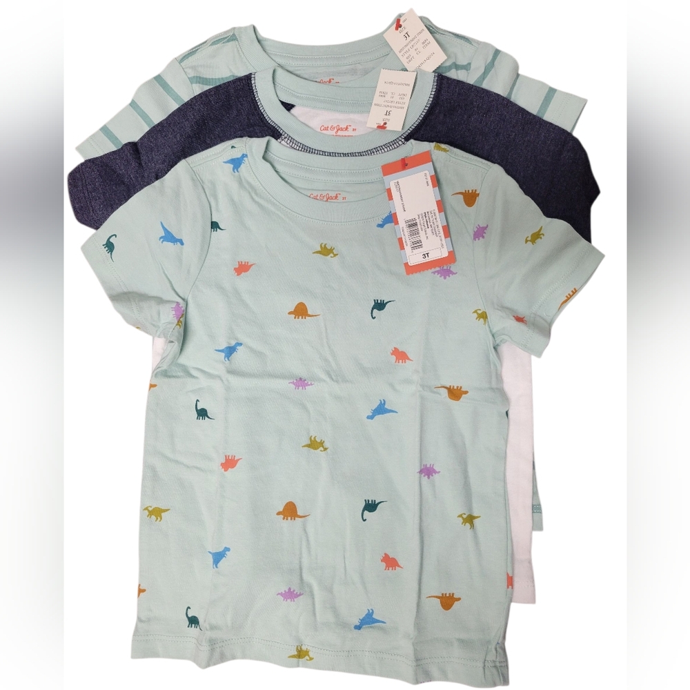 Cat & Jack 3 Pack Of T-Shirt 3T Nwt